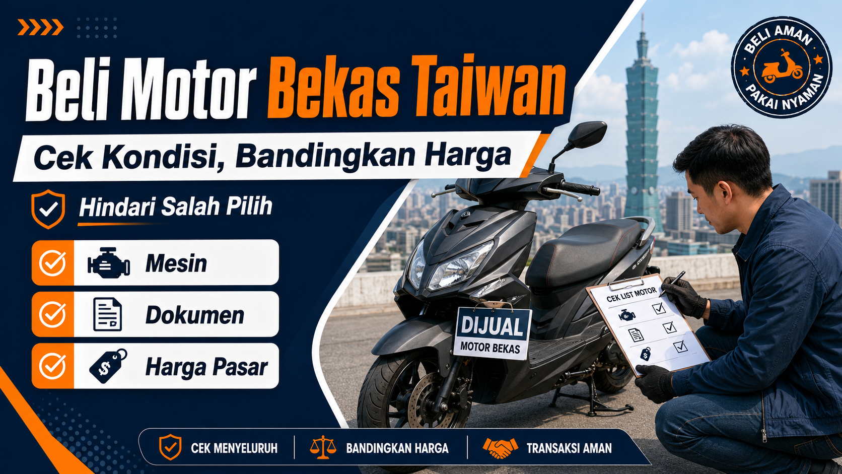 Beli Motor Bekas Taiwan: Cara Cek Kondisi, Bandingkan Harga, dan Hindari Salah Pilih