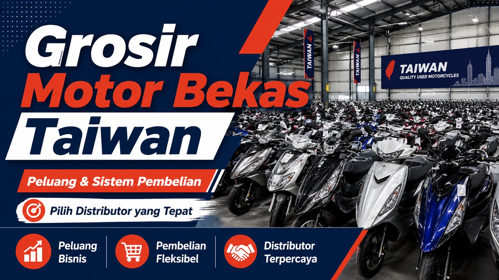 Grosir Motor Bekas Taiwan: Peluang, Sistem Pembelian, dan Cara Memilih Distributor yang Tepat